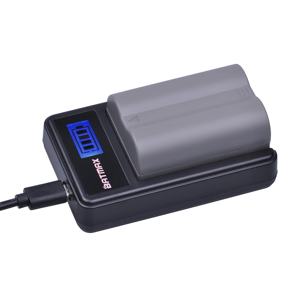 Аккумуляторы для камеры Batmax 3 шт. внешние аккумуляторы EL3E + зарядное устройство USB
