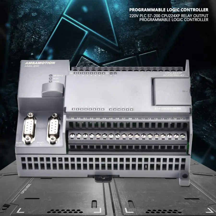 PLC программируемый контроллер 220V PLC S7-200 CPU224XP релейный выход программируемый логический контроллер регулятор скорости двигателя