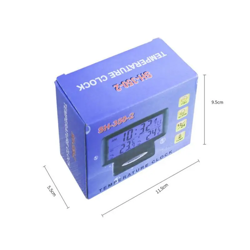 2019 электронные часы для автомобиля Автомобильный термометр светящиеся