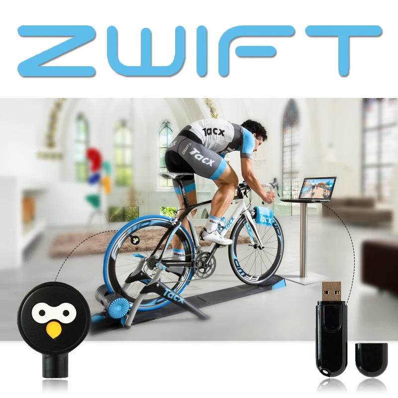 Zwift ANT+ USB передатчик приемник совместимый Garmin Bryton велосипедный компьютер цикл USB ANT Stick Bluetooth Датчик скорости Каденции
