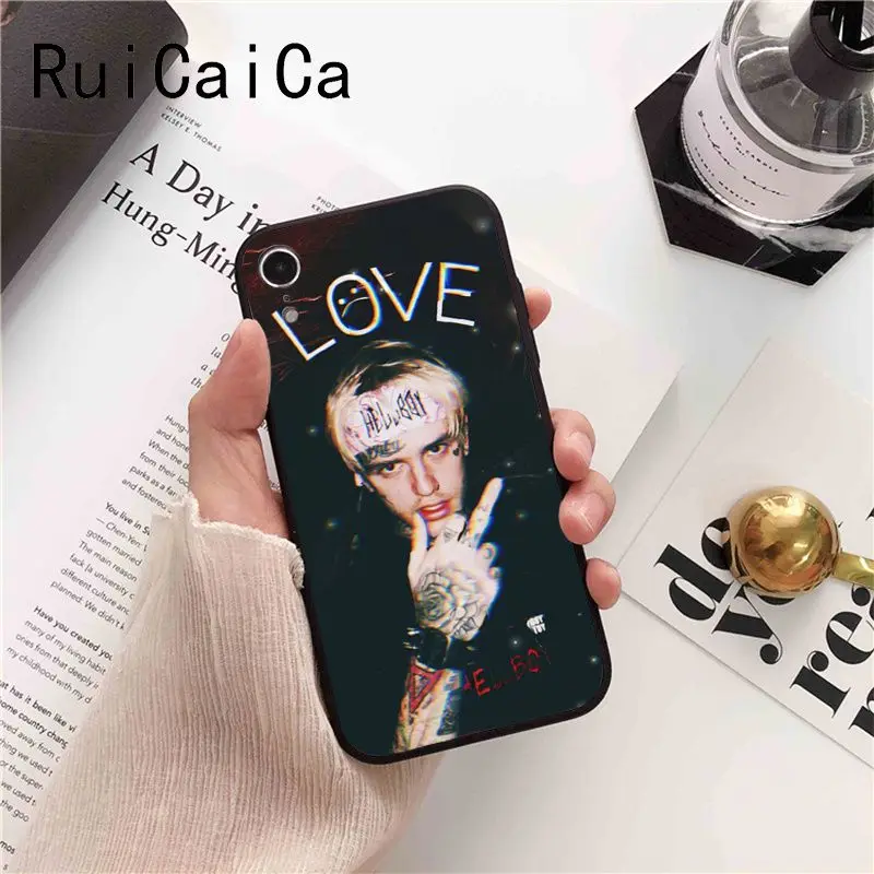 Чехол для телефона Ruicaica Lil Peep hellboy Life is Beautiful Cry Baby Black iPhone 5 5Sx 6 7 7plus 8 8Plus X XS MAX XR 10 |