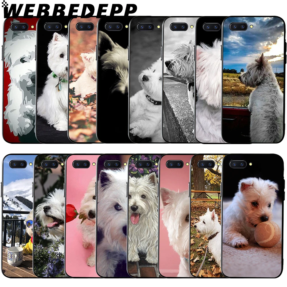 Мягкий чехол WEBBEDEPP Westie Terrier для Huawei Honor 6 7A Pro 7C 8C 7X 8X 8 9 10 lite Note 10|Бамперы| |
