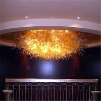 new arrival art decorative contemporary gold colored hand blown glass ceiling chandelier