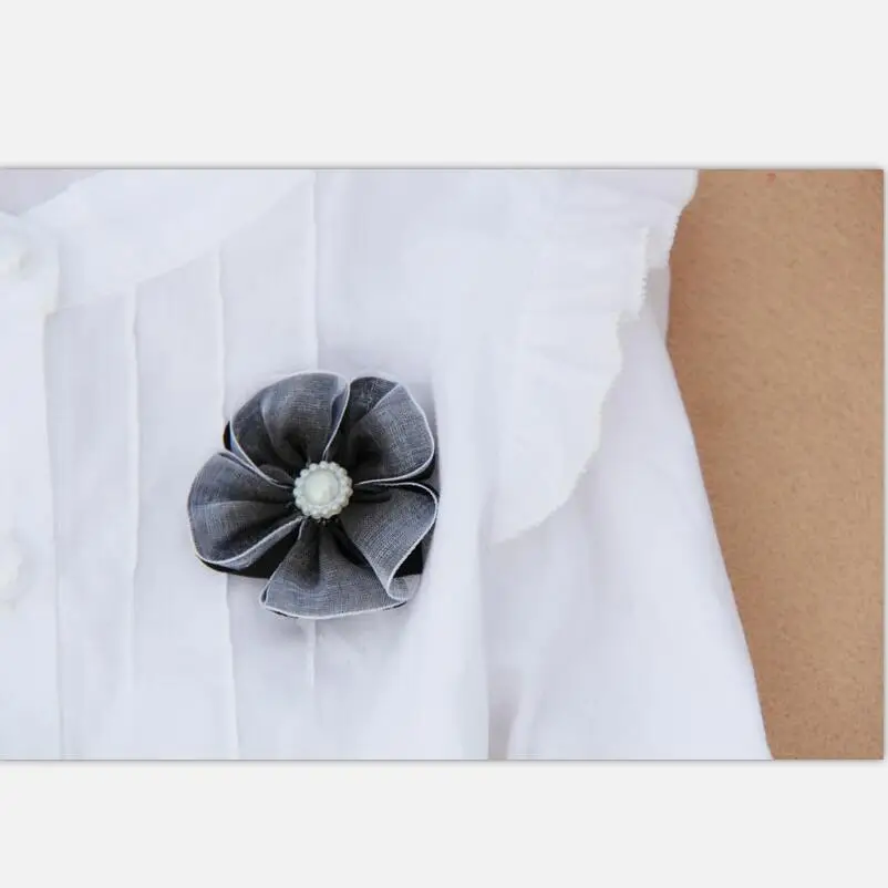 Школьные рубашки для девочек детская блузка хлопковая одежда белая нижняя