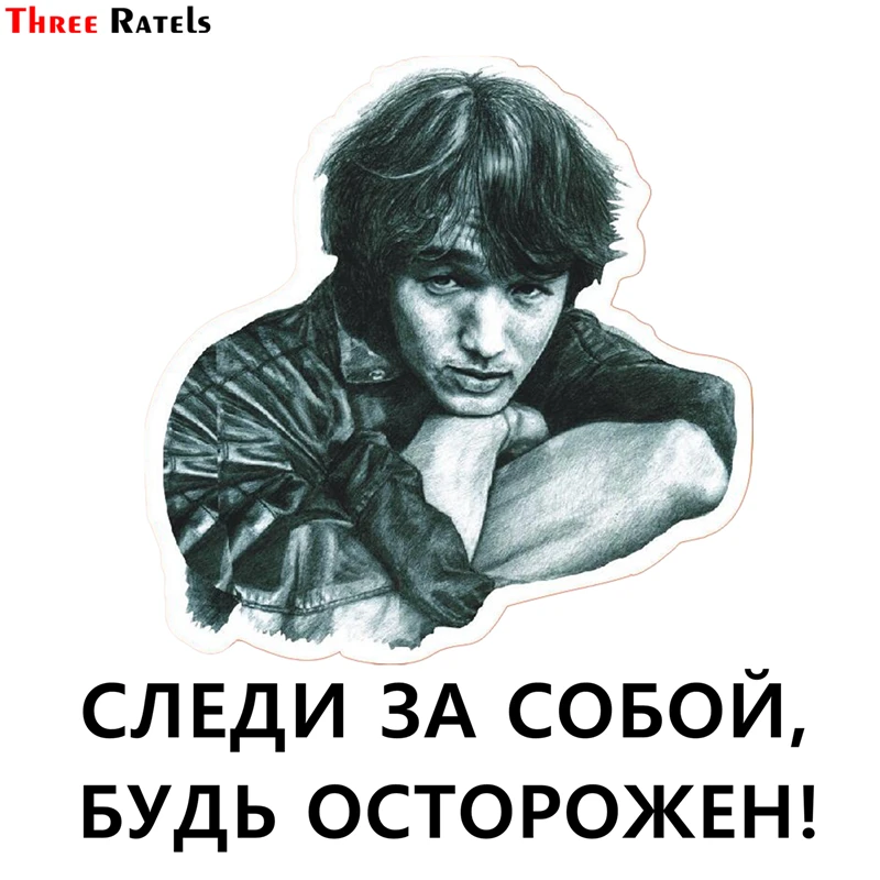 Three Ratels TZ-1298 21.7*20cm 1-4 Pieces Follow Yourself Be Careful Car Sticker Funny Stickers Decals | Автомобили и мотоциклы