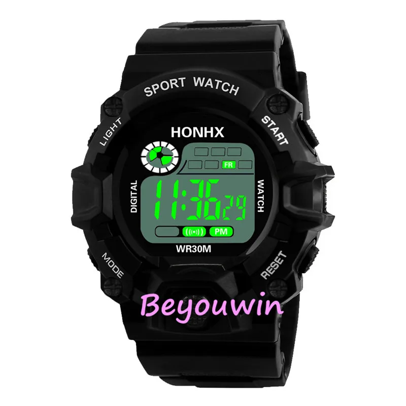 100 шт./лот honhx 80 модные черные часы с поясом для больших студентов дизайнерские