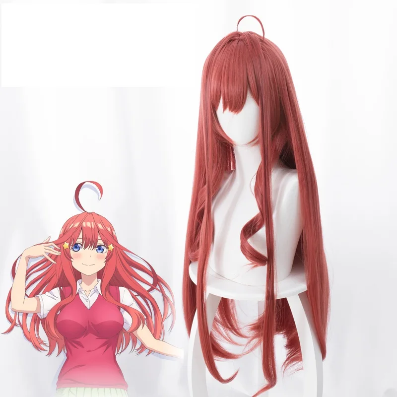 

Anime Gotoubun No Hanayome The Quintessential Quintuplets Itsuki Nakano Cosplay Wigs Long Heat Resistant Synthetic Wig + Wig Cap