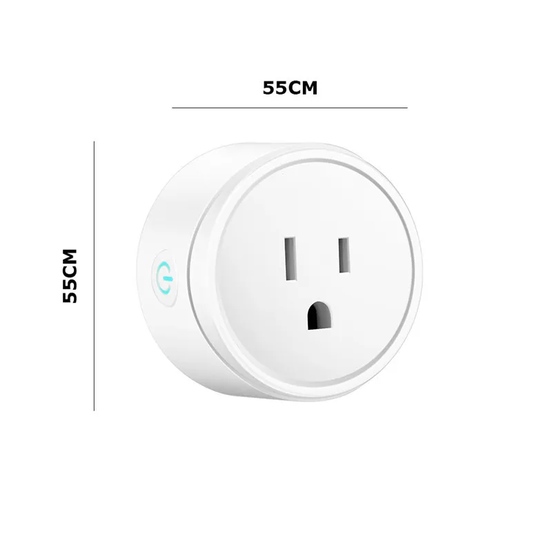 US circularity EU, US, UK голосовой пульт дистанционного управления, домашняя розетка, пульт дистанционного управления с Google Home Alexa IFTTT, умная розетка, Wifi, умная розетка, монитор питания - Цвет: US circularity