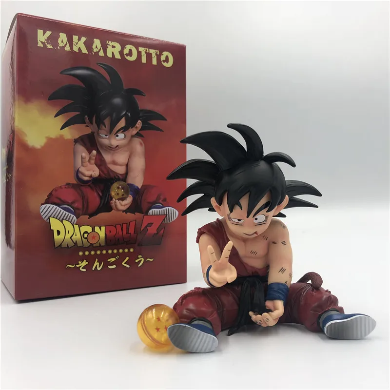 Dragon Ball Z малыш Гоку ранен Ver. Фигурку игрушечные фигурки из игры Dragon Ball DBZ(“Гоку сидя победный жест Вегета ГОКу Супер Saiyan Коллекция Модель