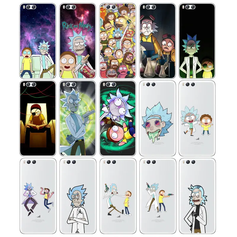DREAMFOX L600 Rick And Morty Soft TPU Silicone Case Cover For Xiaomi Mi Note 2 3 4 5 6 8 SE M5 4C 4S 5C 5S 5X 6X A1 Plus |