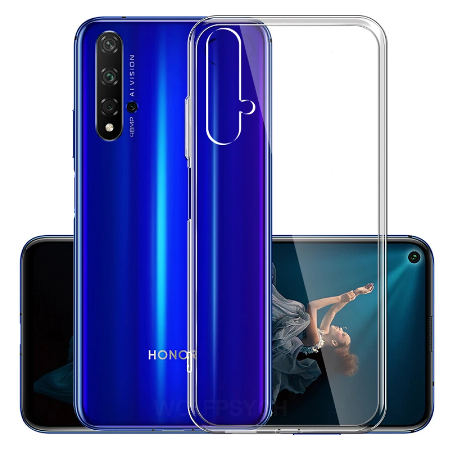 Тонкий прозрачный силиконовый мягкий чехол для huawei Honor 20 чехол прозрачный TPU чехол для Honor 20 9X Pro Чехол для телефона на Honor 20 Lite