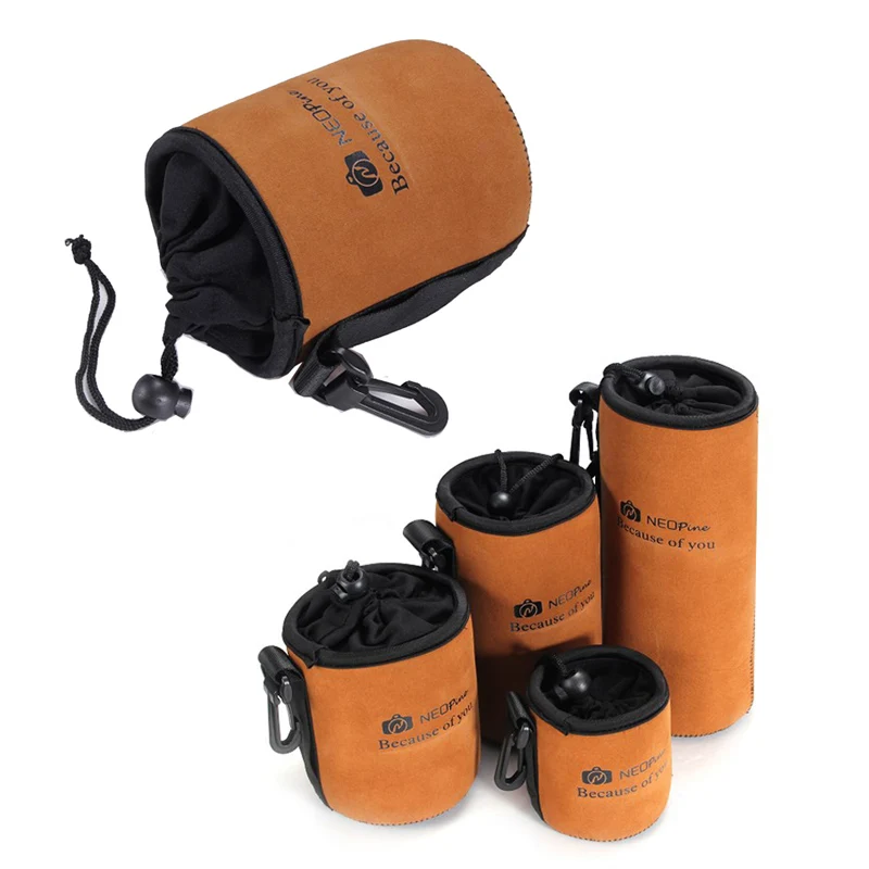 Неопреновый мягкий чехол для объектива DSLR защитный + Петля ремня четыре
