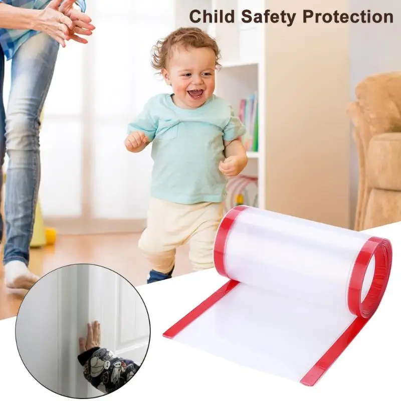Childproof Door Protection Strip Side Protector Sticker Anti-pinch Guards