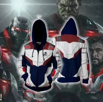 Куртка с героями фильма Marvel, Мстители, конечная игра, 3D худи на молнии, Мужская толстовка в стиле хип-хоп с капюшоном, горячая верхняя одежда, Прямая поставка