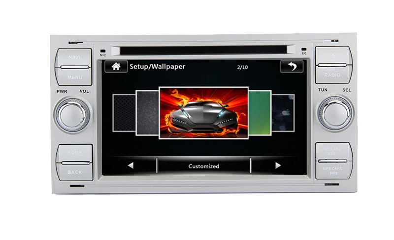 2 Din 7 дюймовый автомобильный DVD плеер для Ford Focus Kuga транзит с 3G GS Bluetooth Радио RDS USB SD