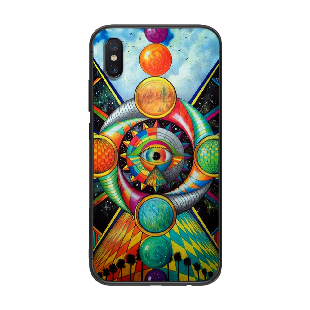 Psychedelic Art Мягкий ТПУ чехол для Xiaomi Redmi Mi6 8 9 A1 A2 F1 Plus 5/5 M8 Lite силиконовый задней панели