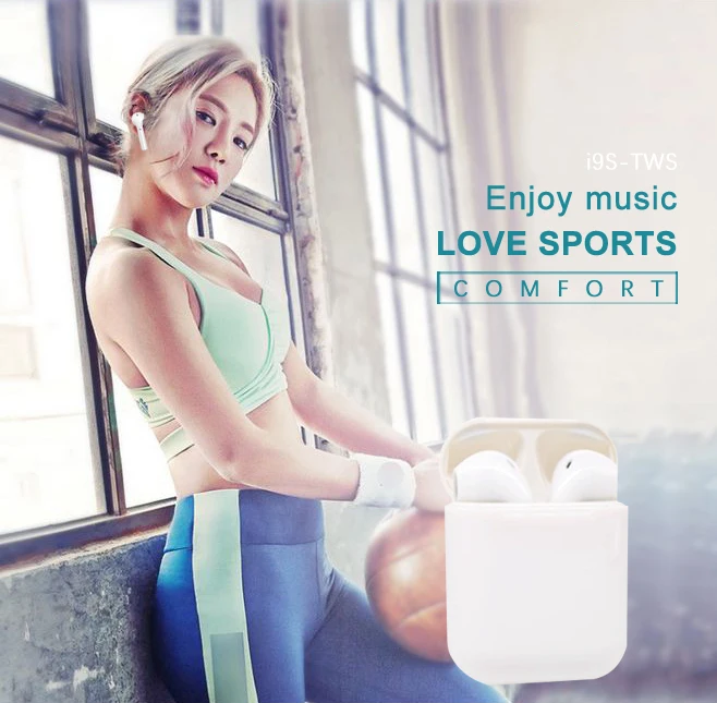 Bluetooth Headset i9S-TWS Twins with Mini Charging Box Wireless Headse't Hands-free Stereo Microphone Universal Headphones |