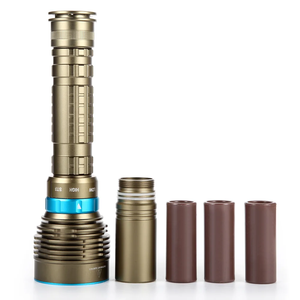 Новый светодиодный фонарик для дайвинга 7 x XM-L2 14000лм подводный 100 м