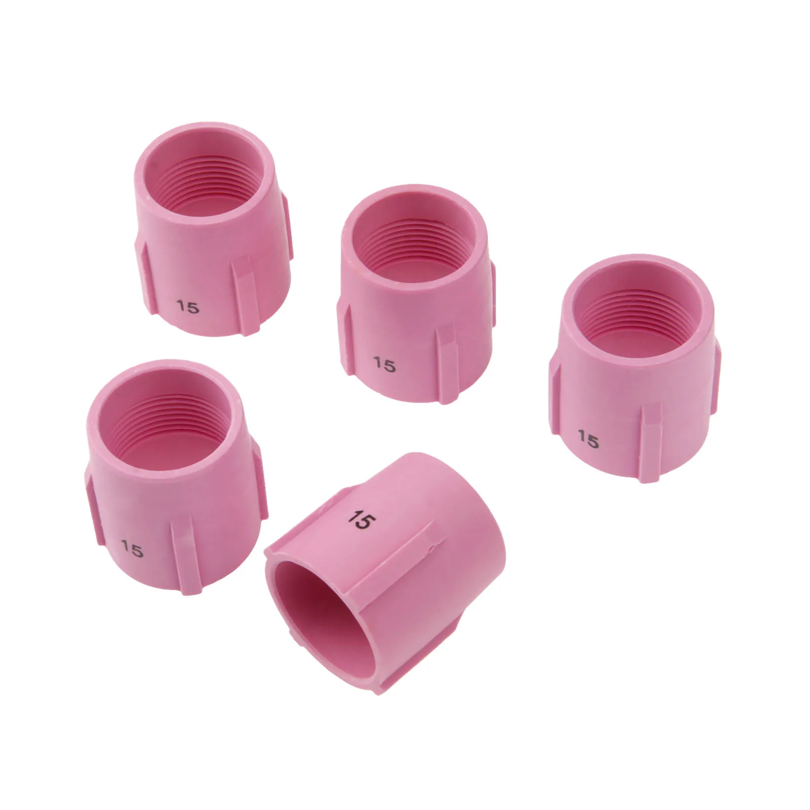 

DRELD 5PCS TIG Alumina Nozzle Gas Lens Ceramic Cup 53N89 15# FOR TIG Welding Torch Consumables PTA DB SR WP9/17/18/20/26 5PK