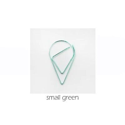 small green 5 шт./партия Kawaii милый клипса Закладка планировщик бумажные зажимы металлические закладки список дня канцелярский школьный офисный принадлежности sl1222 - Цвет: small green