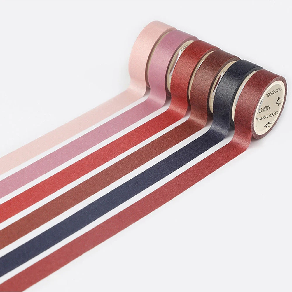 6 рулонов декоративные поделки Сделай Сам наклейки альбом дневник Лента набор