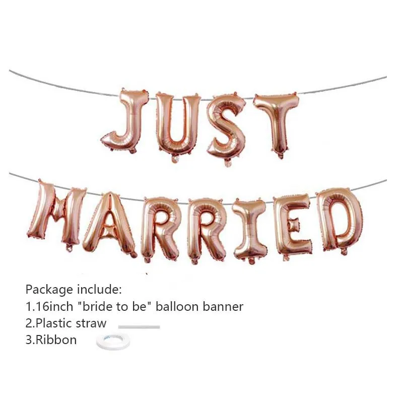 

8-Season Just Married Bride To B Bachelorette Party Decorations Photo Shoot Back Drop Wedding Rehearsal Car Decoration
