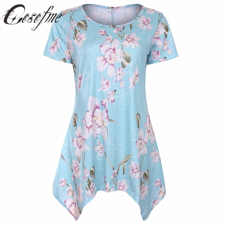 Cosofme Новое поступление женские летние футболка с коротким рукавом Круглая