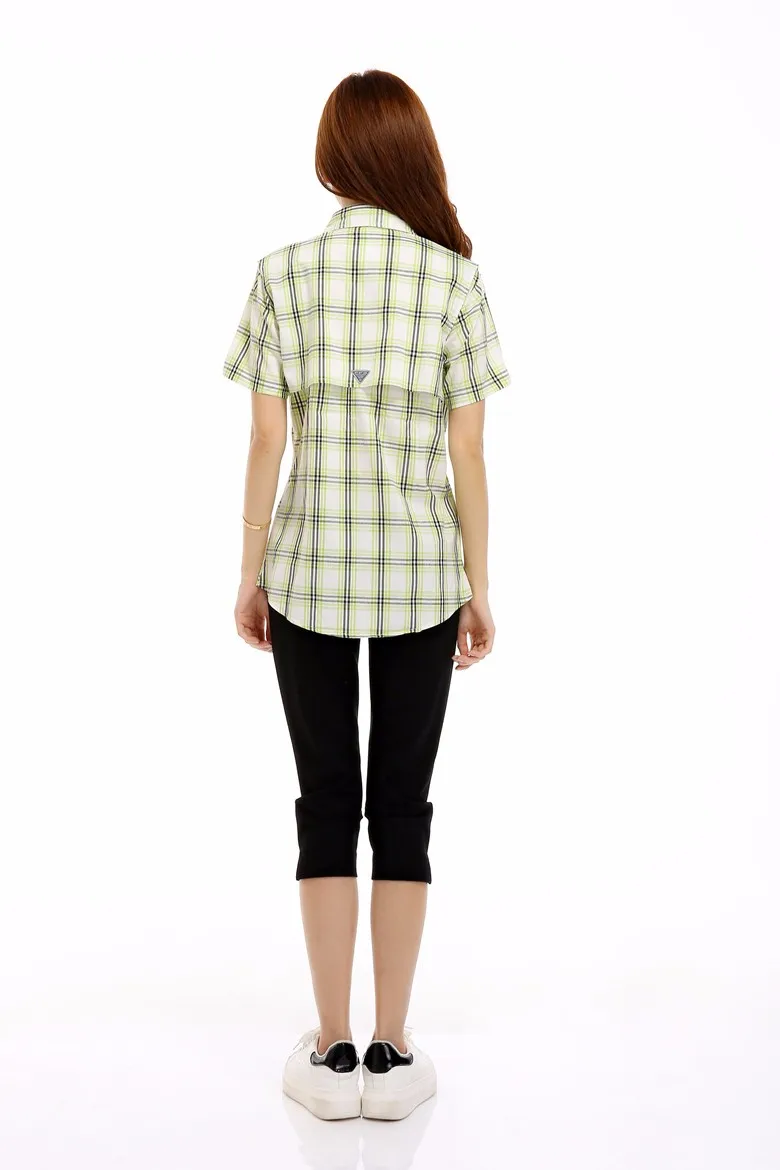 Клетчатая блуза Xadrez летние блузки Femininas Camisa Xadrez Feminina женская одежда хлопковая блузка женская футболка Mujer свободный досуг