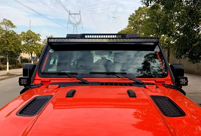 Светодиодный светильник barket 50 дюймов-52 дюймов для jeep wrangler jl+ для автомобильных аксессуаров, кронштейн для окна крыши