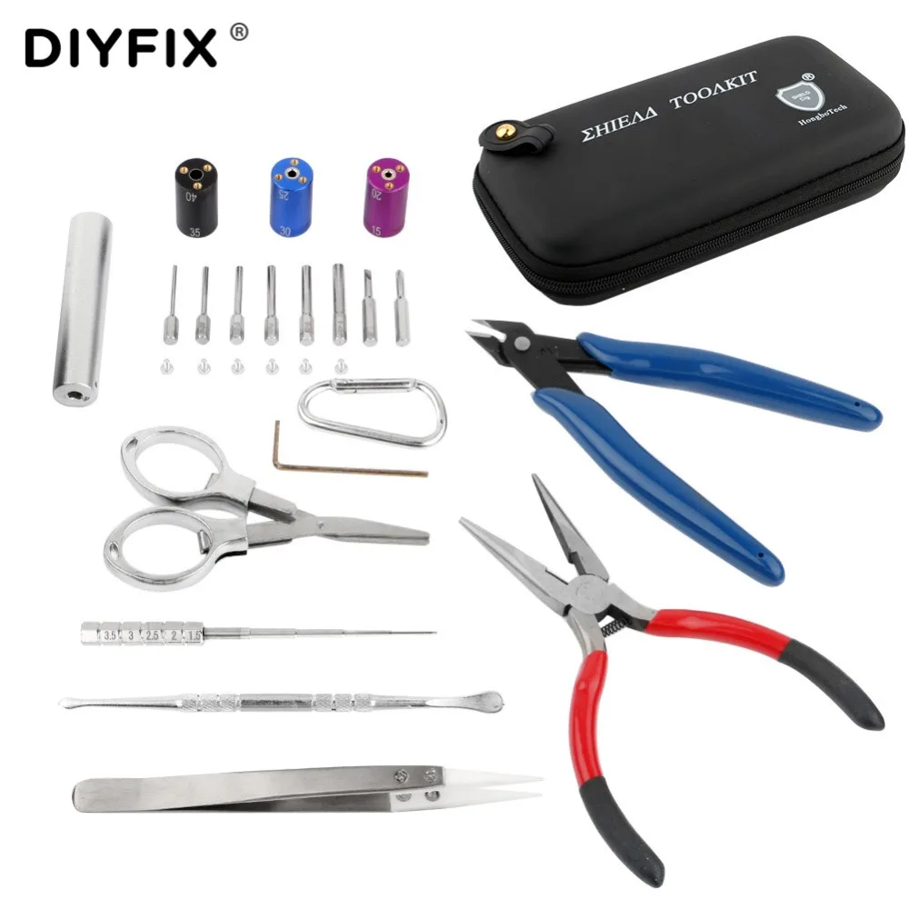 Набор инструментов DIYFIX для вейпа сделай сам керамический пинцет с плоскогубцами
