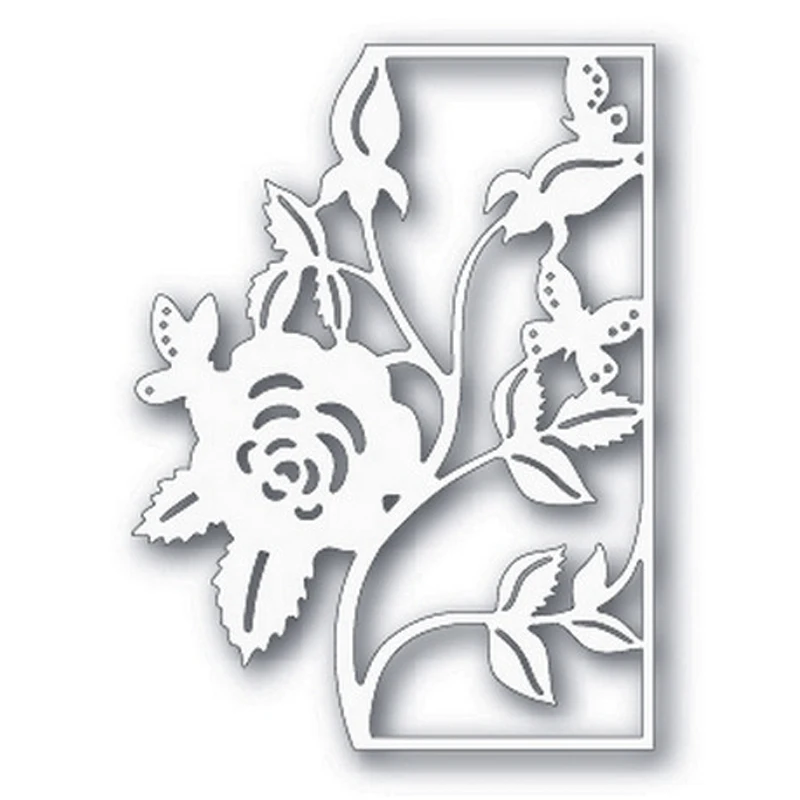 Штампы для резки металла McDies Rose Vine Edge Border штампы форма скрапбукинга бумага