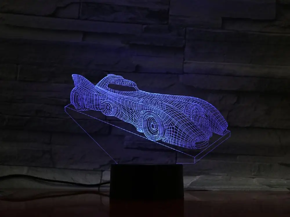 Супер гоночные автомобили скоростные чемпионы гоночный суперкар 3D лампа