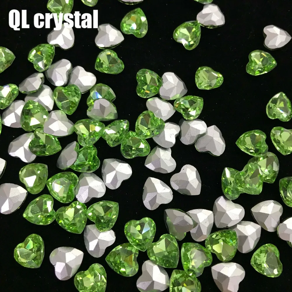 QL кристалл все размеры сердце Pointback горный хрусталь Высокое качество для