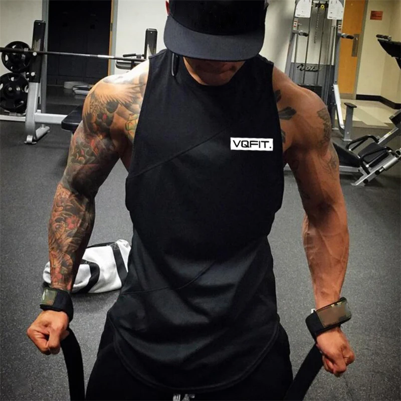New Summer Quickly Dry Mens Running Vest Fitness Clothing Gym Tank Top Sleeveless shirts Sport Singlets Bodybuilding T-Shirts