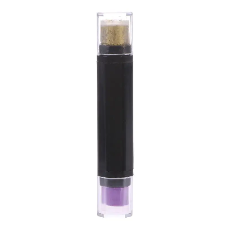 Golden and purple Ручка двухцветная чернильная подушечка Ручка резиновые штампы Сделай Сам Скрапбукинг чернильная подушечка школьные принадлежности - Цвет: Golden and purple