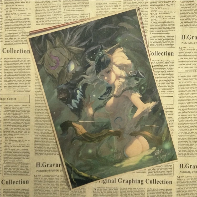 League of Legends C украшение для дома крафт-игра постер рисование ядра настенные