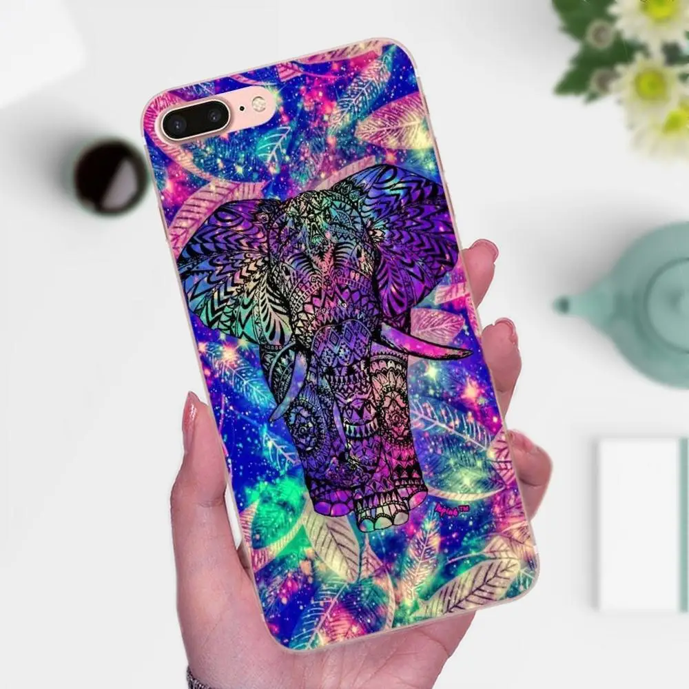 Чехол для мобильного телефона из ТПУ с изображением животных слона Apple iPhone 4 4S 5 5C 5S