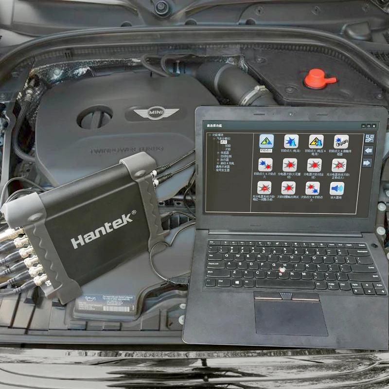 Hantek Осциллограф probbe с пассивным аттенюатором HT201 1008C автомобильный ПК хранения USB 8 каналов программируемый генератор