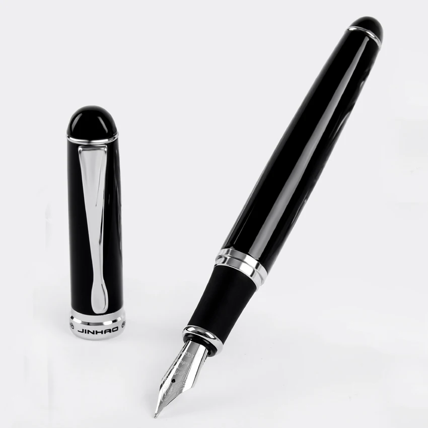 Высококачественная Роскошная перьевая ручка Jinhao x750, чернильная ручка Iraurita, полностью металлический зажим 0,5 мм, канцелярская ручка stilografica 03831