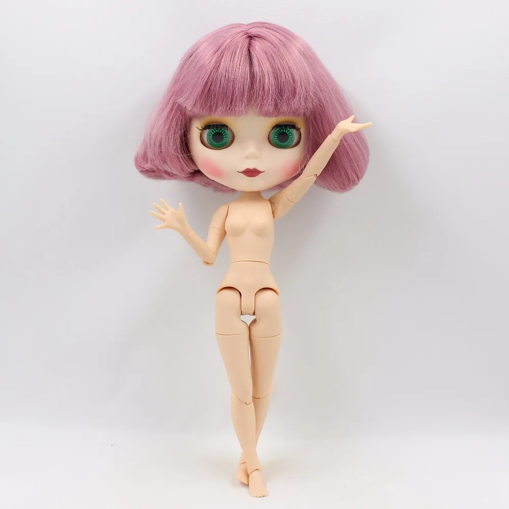 ICY DBS Blyth кукла 1/6 bjd игрушка розовый короткий боб волосы матовое лицо совместное