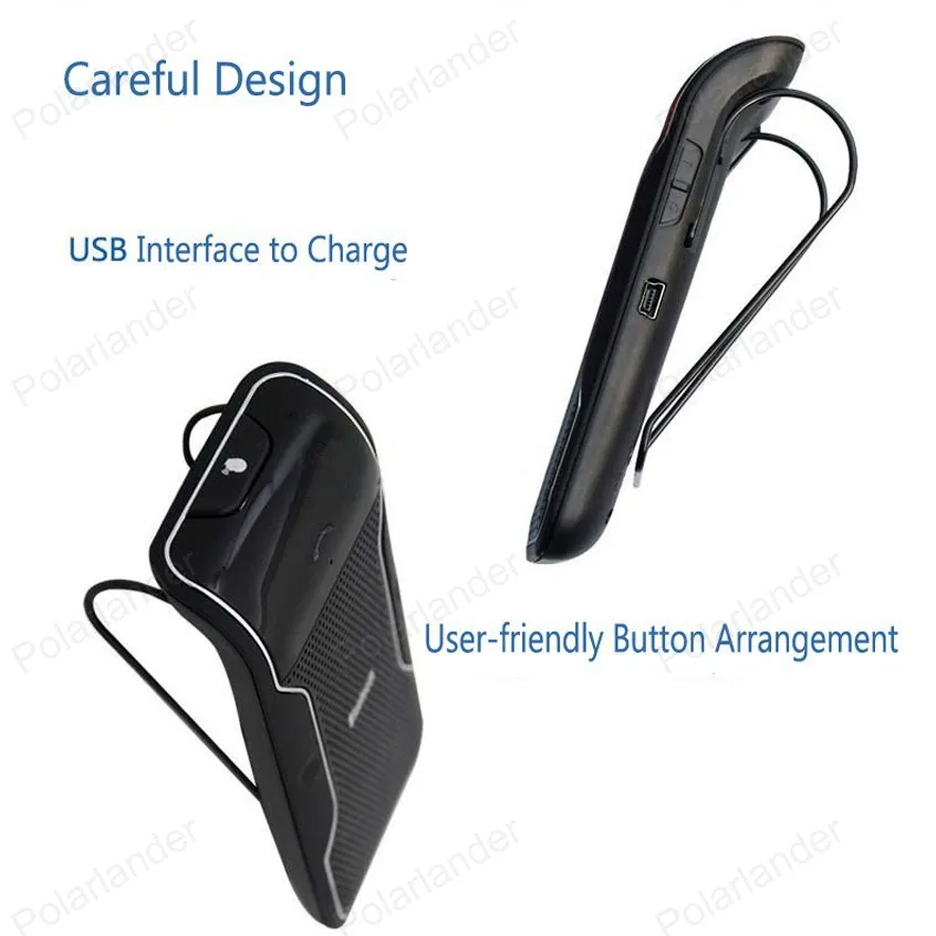 Солнцезащитный козырек система громкой связи мини автомобильный стиль Bluetooth