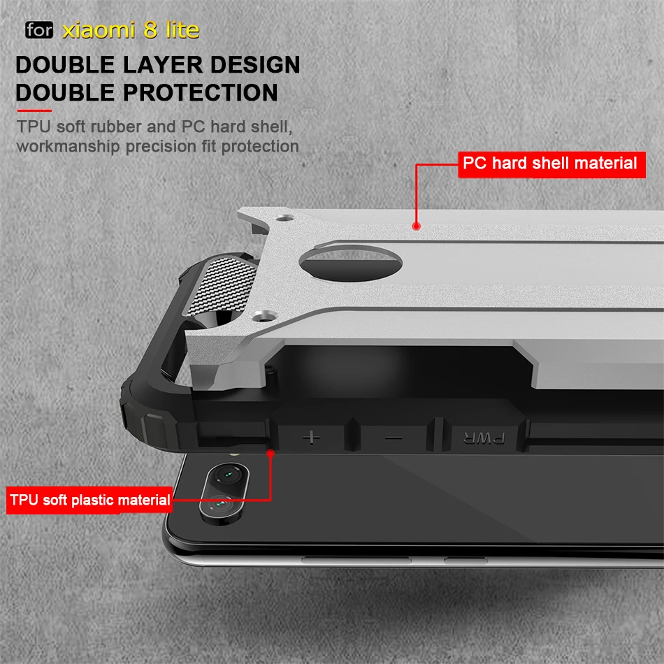 Phone Case For Xiaomi redmi Note 7 Luxury Armor Cover note 6 Pro 6A 5 Coque mi max 3 mix Fundas |