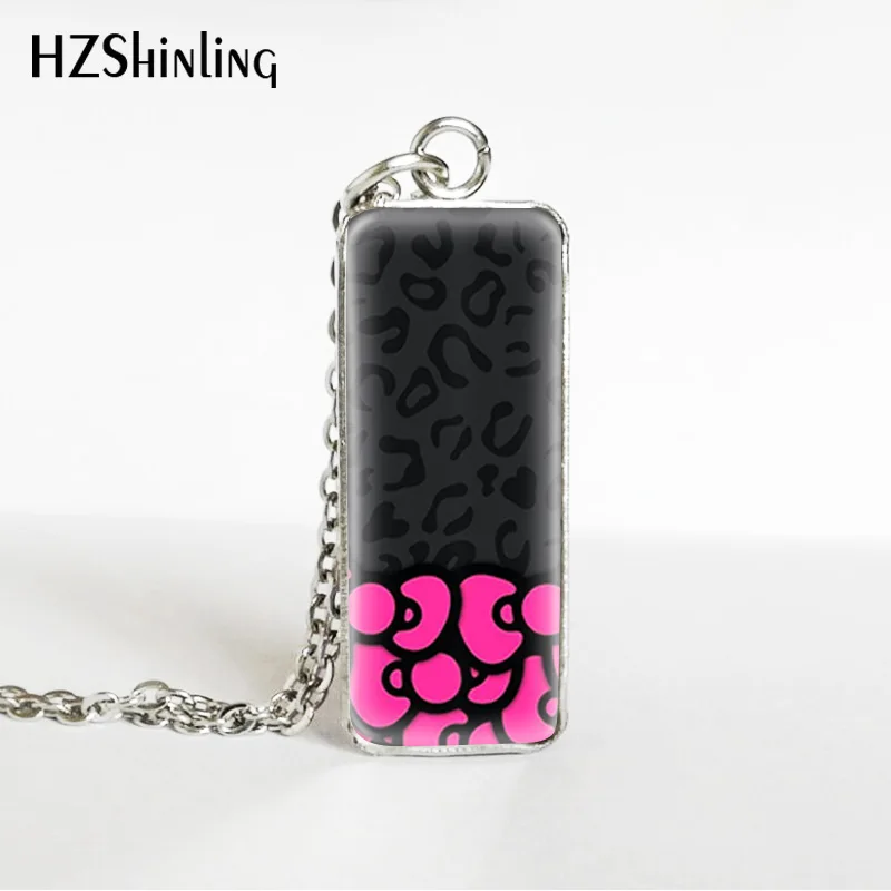9 Hot Kpop Group Blackpink Lisa Rose Jennie Jisoo Rectangle Necklace Glass Cabochon Pendant Rectangle Necklace Jewelry Gifts - Окраска металла: 9
