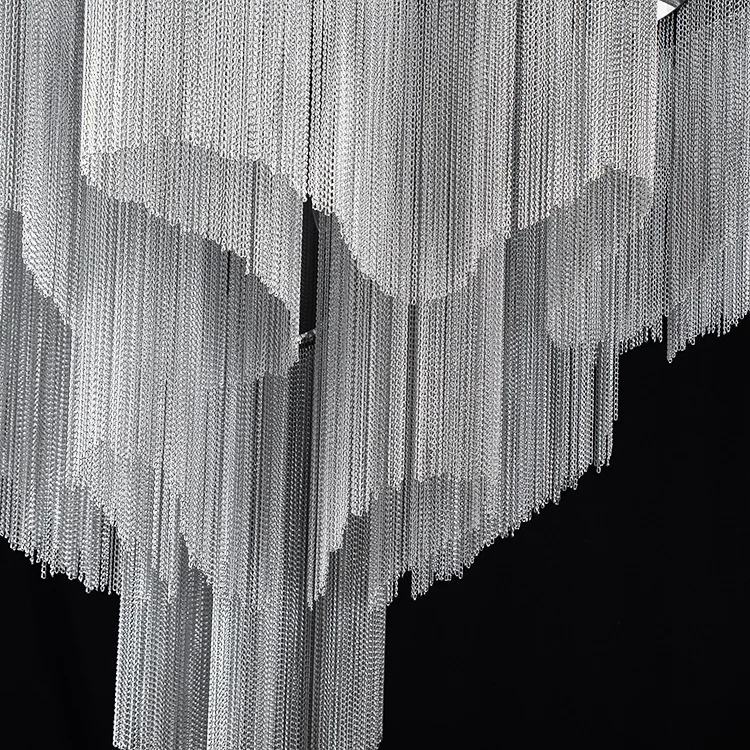 Бесплатная доставка люстра современная алюминиевая с кисточками светильник