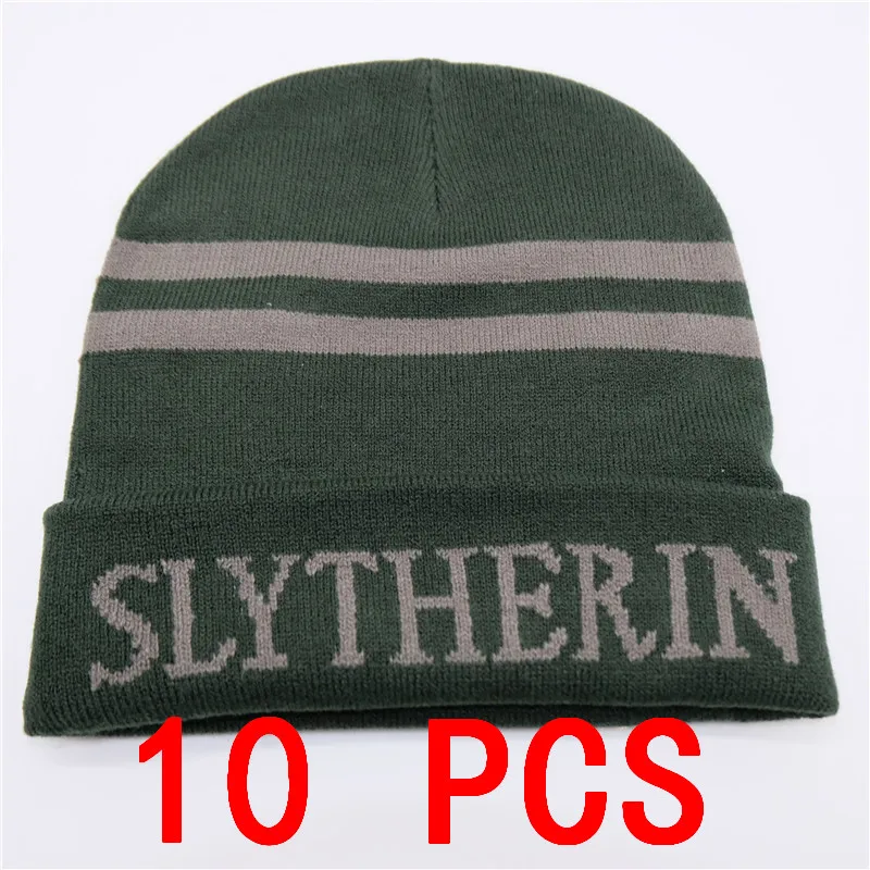 10 PCS No badge cap 10 шт/партия Гермиона шляпы галстук перчатки носки Гриффиндор Слизерин Hufflepuff Кепка Когтевран косплей костюм мужчины женщины шарф для мальчика, девочки - Цвет: 10 PCS No badge cap