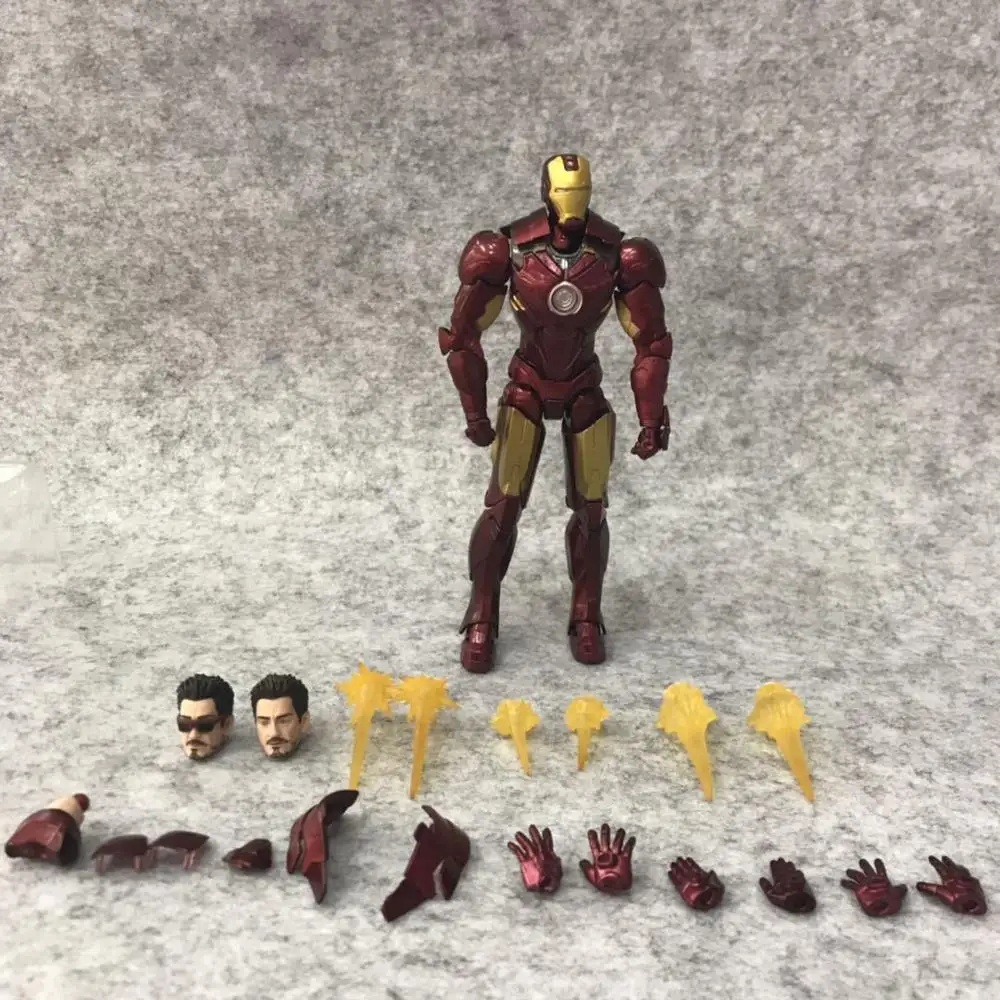 16 см SHF Железный человек MK4 этап ПВХ Бесконечность войны экшн фигурка железного