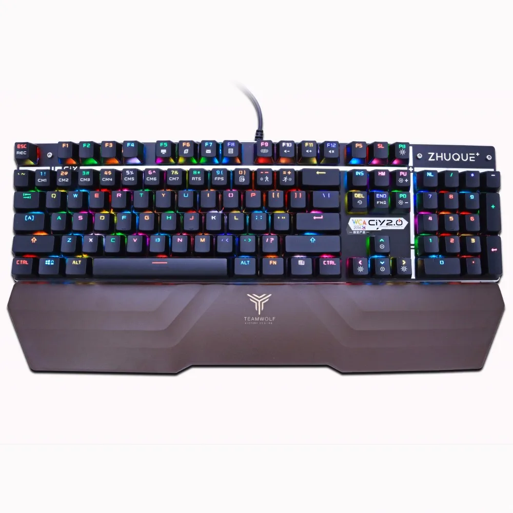 Механическая игровая клавиатура оптической связи коммутатора RGB подсветкой anti