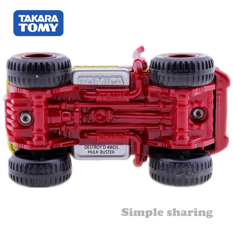 Takara Tomy Tomica Disney с героями комиксов Марвел мелодия EVO 9 0 автомобиля халкбастера