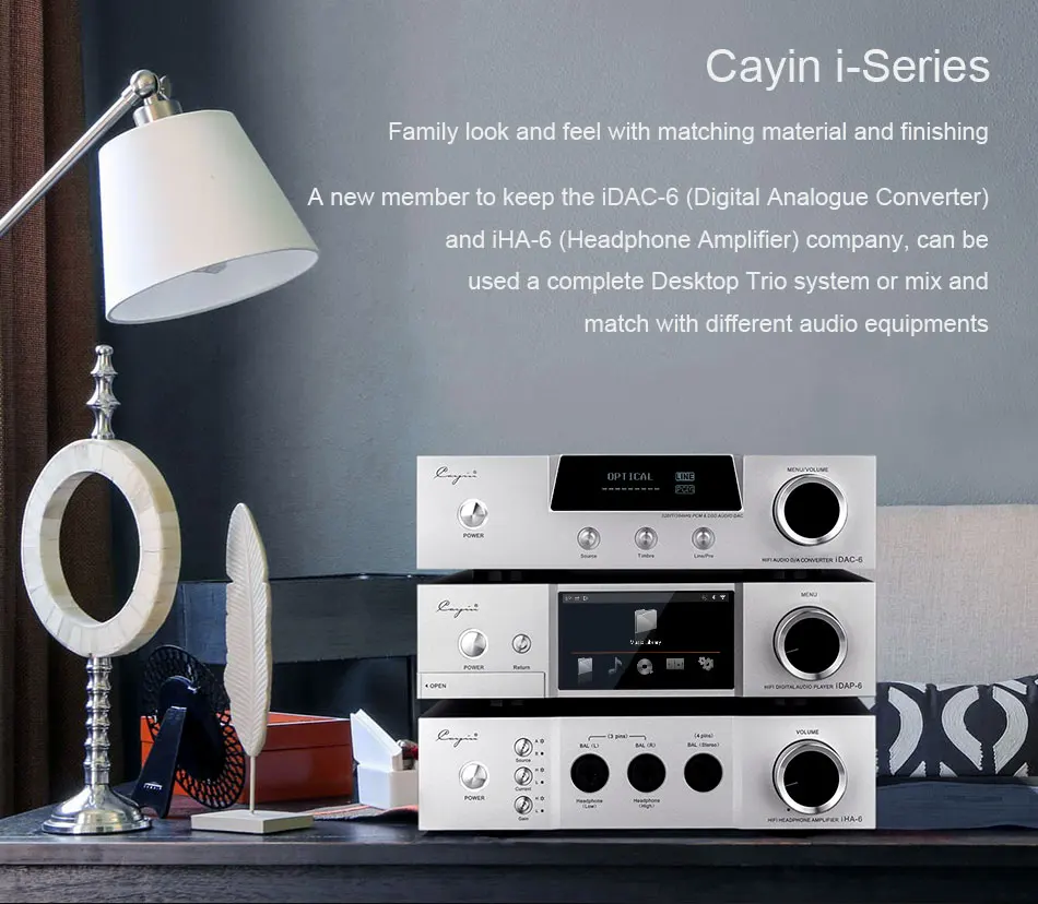 Cayin iHA-6 iDAP6 аудио декодер IHA6 полный сбалансированный стол наушники усилитель HIFI ламповые усилители алюминиевый корпус