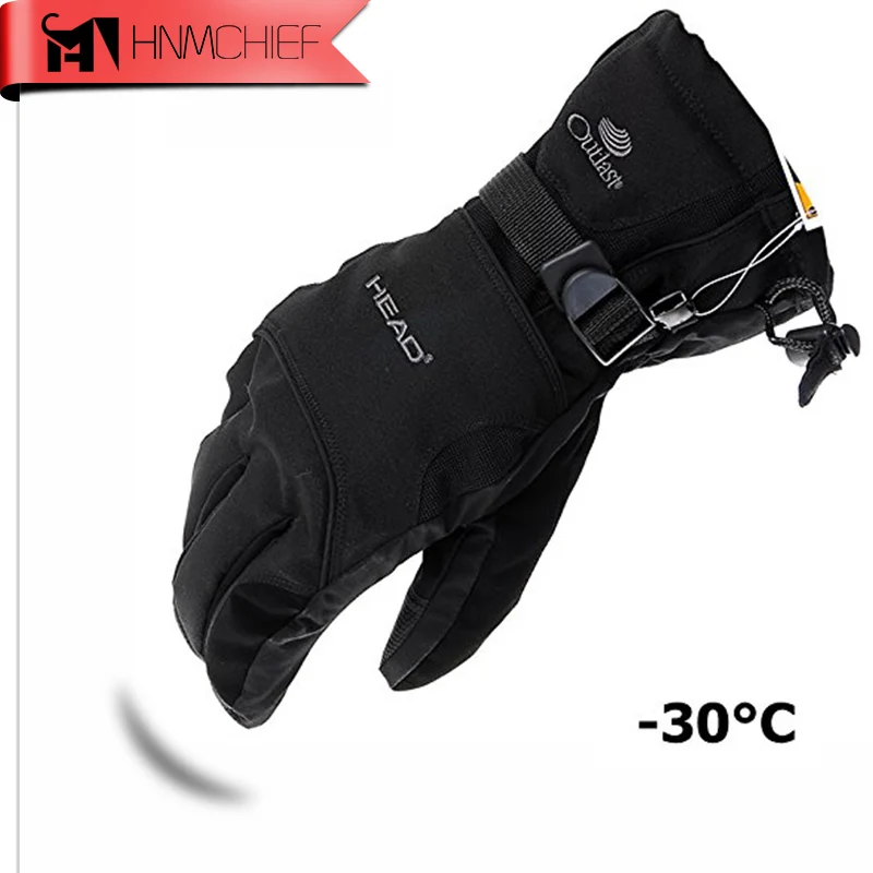 2017 New Men's Ski Gloves Snowboard Gloves Snowmobile Motorcycle Riding Winter Gloves Windproof Waterproof Uni Snow Gloves
